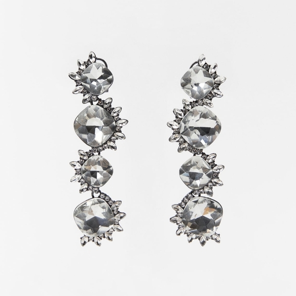 ZARA JEWEL earrings Silver NWT - Picture 3 of 5